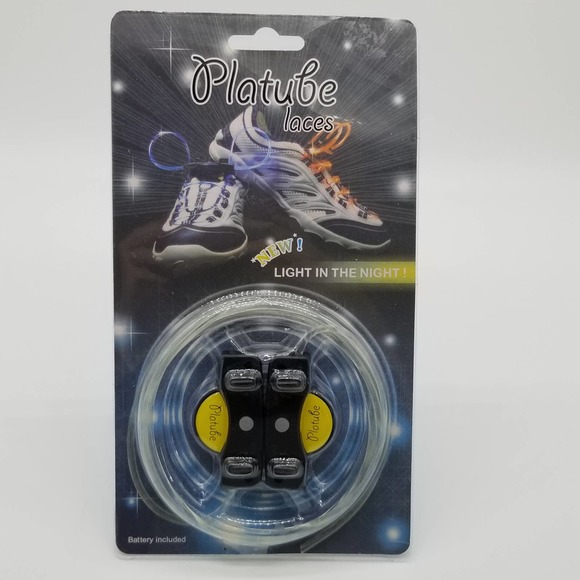NOS Platube Shoe Laces Light Up Flashing - Picture 3 of 9